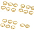 thumbnail image 2 of Double Hole Connector Rings End Beads Tips For Jewelry Making Linking Findings Alloy 20 Pieces, 2 of 7