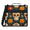 Blue, variant on Jiaoprinted Halloween Gothic Skull Zipper Binder, Boho Sunflowers 3 D-Ring Binder, Multi-Pocket Expanding Organizer Bag with Handle and Shoulder Strap for Travel Work