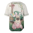 thumbnail image 2 of Easter Egg Pug Bunny Ear Welcome Spring Truck All Over Print 3D Baseball Shirt Dog Lover Gifts Softball Sport - 12002, 2 of 6