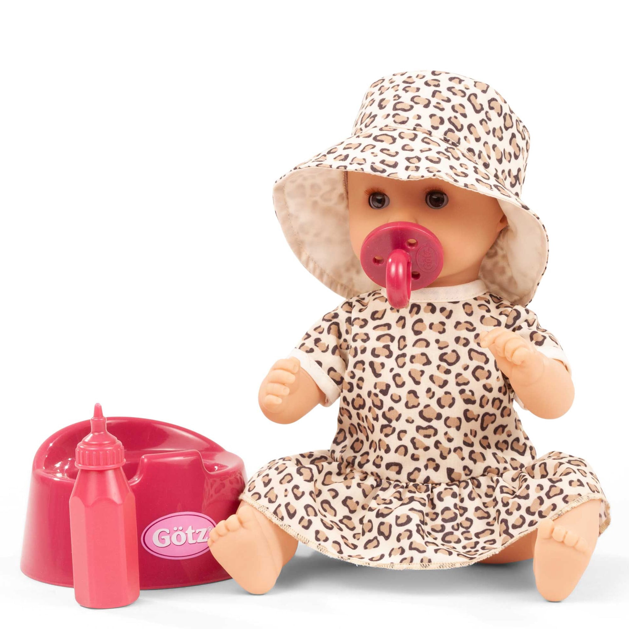 Aquini Girl 13" Spotted Cat Potty Baby Doll