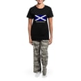 thumbnail image 4 of CafePress - Scotlandblack Women's Dark Pajamas - Women's Short Sleeve Print T-Shirt and Pants Dark Cotton Pajama Set, 4 of 7