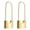 One Pair Of Earrings, variant on Stainless Steel Gold Plated Lock Dangle Earrings Unisex Women Fashion Jewelry-Single earring