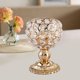 thumbnail image 3 of Soporte de vela de cristal del té de la vela de la vela del soporte del candelabro decorativo para la decoración de cumpleaños de la Navidad Decoració Oro 8x8x12cm Baoblaze candelero de cristal, 3 of 8