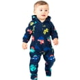 thumbnail image 3 of Footed Pajamas - Dinosaur World Infant Hoodie Fleece One Piece - Infant - Large (Fits 6-12mos.), 3 of 4