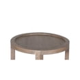 thumbnail image 4 of Porter Designs Lowell Solid White Oak Wood End Table - Brown, 4 of 6