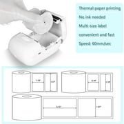 Mini Bluetooth Printer Compatible with Android and iOS Phone Bill Labeling Office Cable Retail Tag Barcode P50 Maker Machine