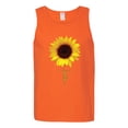 thumbnail image 2 of Sunflower Christian Faith Cross Inspirational/Christian Mens Graphic Tank Top, Orange, Medium, 2 of 3