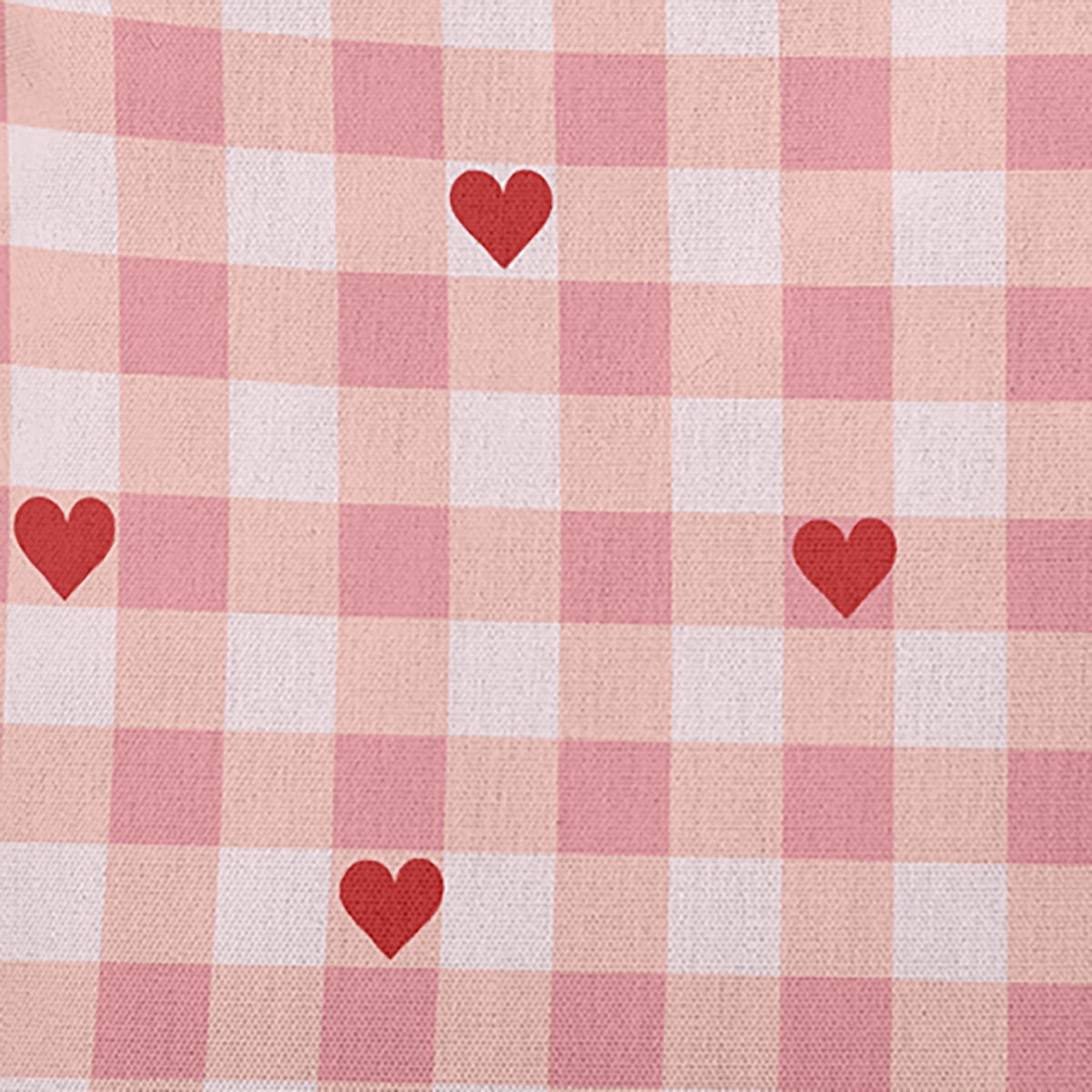 18" x 18" Simply Daisy Woven Hearts Polyester Indoor/Outdoor Pillow, Pink Icing Qty 1