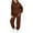 Brown, variant on Kids Sweatsuit 2 Piece Long Sleeve Bow Hoodies Pullover Jogging Pants Fall Winter Clothes Girls Sets 4-5 Years