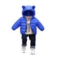 thumbnail image 3 of SXIMEE 6M-5T Winter Coats Puffer Padded Jacket for Toddler Boys Girls Kids Light Outwear Cute Bear Ears with Hoods, 3 of 10