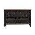 thumbnail image 3 of Liberty Furniture Industies, INC 9 Drawer Dresser - Black Traditional Multi in Dusty Taupe, 3 of 5