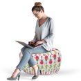 thumbnail image 2 of Cactus Print Pouf Cover with Zipper, Illustration of Celebrating Scene Cinco de Mayo Festival in Mexico, Soft Decorative Fabric Unstuffed Case, 30" W X 17.3" L, White and Multicolor, by Ambesonne, 2 of 5