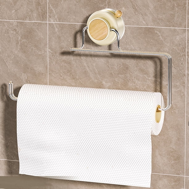 Portarrollos de papel higiénico de acero inoxidable, montado en la pared, rotación de 180 grados, fácil de usar, para baño, cocina y aseo.