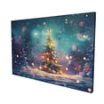 thumbnail image 3 of 16x24 inch Canvas For Pictures Wall Art Starry Night Christmas Tree,Farmhouse Living Room,Yard,Man Cave,Lounge Wall Decor Canvas Poster,Charm Christmas Tree Modern Style Decor Painting Canvas, 3 of 6