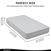 Beautyrest Silver Slumber Nights 2-Stage Antimicrobial Crib & Toddler Mattress, Soy Foam Core