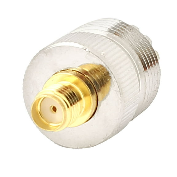 Unique Bargains SO239 UHF to SMA Female Jack F/F Coax Adapter RF Cable Coaxial Connector