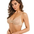 thumbnail image 6 of YANDW Sexy Sheer See Through Bras Unlined Underwire Lace Mesh Non Padded Plus Sizes Bralette 40D, Beige, 6 of 7