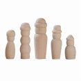 thumbnail image 2 of Wooden Peg Doll, 2 Set Decorative Unfinished Doll Bodies Family Craft People G, 2 of 4