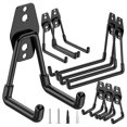 thumbnail image 6 of TNOBHG Heavy-duty Wall Hook Wall Hook with 2 Nails Heavy Duty Anti-slip Anti-rust Garage Organization Hanger for Warehouse Gardening Tools Bikes Garage Hook, 6 of 8