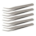 thumbnail image 3 of Curved Tweezers,5Pcs Curved Tweezers Stainless Stainless Steel Tweezers Craft Tweezers High-End Performance, 3 of 5