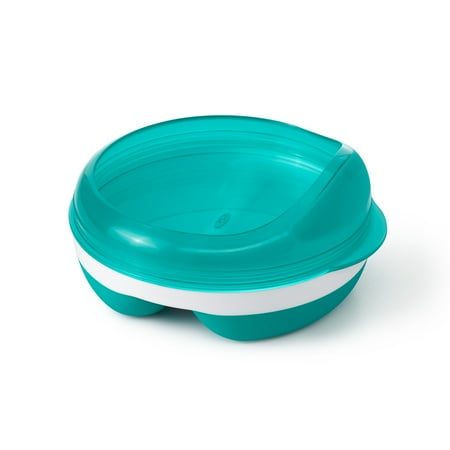 OXO Tot Divided Feeding Dish With Removable Ring, Teal