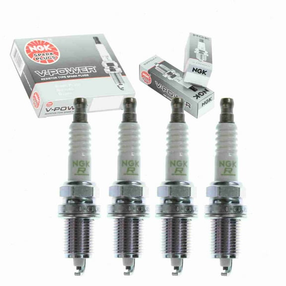 4 pc NGK V-Power Spark Plugs compatible with Mazda 626 2.2L L4 1990-1992