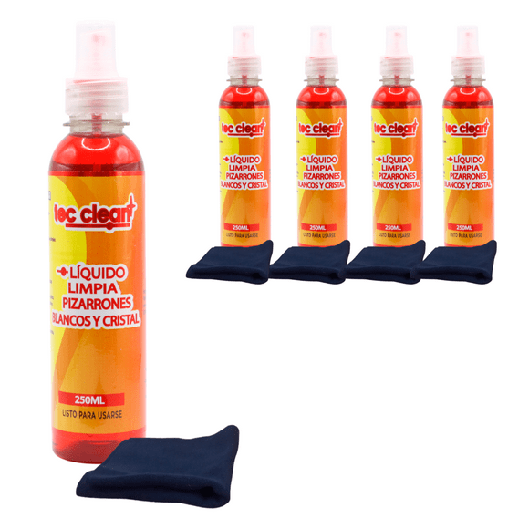 Liquido Limpia Pizarron Blanco 250ML 4 piezas