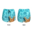 thumbnail image 6 of Uemuo Starfish And Seashell On The Beach 1 Pattern Women's Athletic Shorts High Waisted Running Shorts with Liner Pockets Gym Elastic Workout Shorts-X-Large, 6 of 9