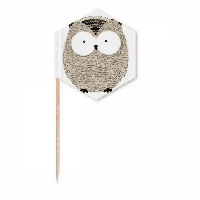 Simplicity Style Chubby Owl Toothpick Flags Cupcake Picks Party Celebration