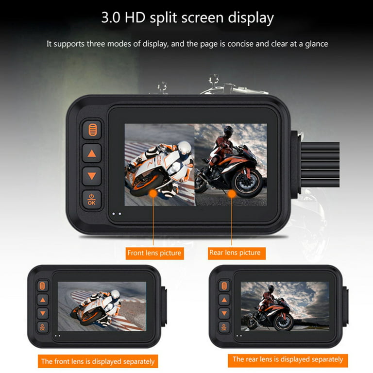 1080P Waterproof Motorcycle Camera DVR Motorcycle Dashcam Front