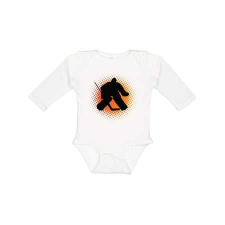 

Inktastic Ice Hockey Goalie Sports Gift Baby Boy or Baby Girl Long Sleeve Bodysuit