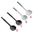 thumbnail image 3 of Asian Retro Soup Spoons, Ceramic Chinese Soup Spoons with Long Handle, Japanese Ramen Spoons for Soup Ramen Noodles Wonton Cereal, 3 of 13