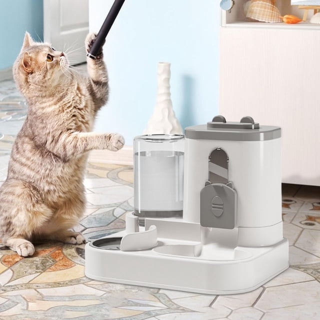 Comedero y dispensador de agua automático para perros y gatos, bebedero de agua, comedero de regalo para gatos de interior, perros, animales pequeños