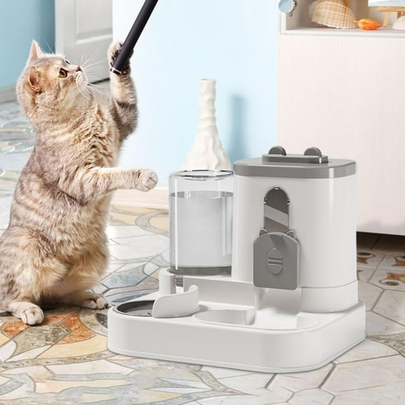 Comedero y dispensador de agua automático para perros y gatos, bebedero de agua, comedero de regalo para gatos de interior, perros, animales pequeños