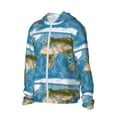 thumbnail image 2 of Gaeub Earth View World Map Men's and Women's UPF 50+ Long-Sleeved Sun Protection Clothing, Fishing Shirt Long Sleeve Zip - X-Large, 2 of 9