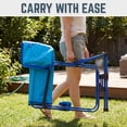 thumbnail image 3 of Timber Ridge TEGO™ FlowMotion™ Rocking Camping Chair, Folding Outdoor Rocker with Cup Holder, Blue Lagoon, 3 of 7
