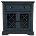 thumbnail image 3 of Cabinet with Big Wood Drawer, Wood Storage Drawers Cabinet,8-Drawer Dresser with Elegant Flower Carving for Living Room, Storage Chest for Bedroom,Antique Navy, 3 of 5