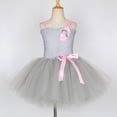 thumbnail image 4 of Disfraz de rata y ratón para niña, vestido de tutú gris con orejas, cola, pajarita y nariz, disfraces de animales de ratón para niña, vestido de fiesta de cumpleaños de Halloween, 4 of 5