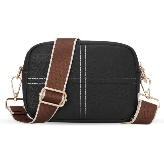 Quilted Crossbody Bags for Women, Trendy Small Crossbody Travel Purses Vegan Leather Cellphone Shoulder Handbags