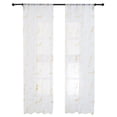 thumbnail image 3 of Labymos Rideaux Transparents Imprimé Marbre pour Salon Porte Patio 1, 3 of 8