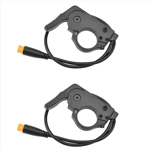 2X Acelerador de Pulgar Ebike Desmontaje RáPido Ajuste Acelerador de Dedo de Mano Izquierda / Derecha para Accesorio de Bicicleta EléCtrica de 24V / 36V / 48V