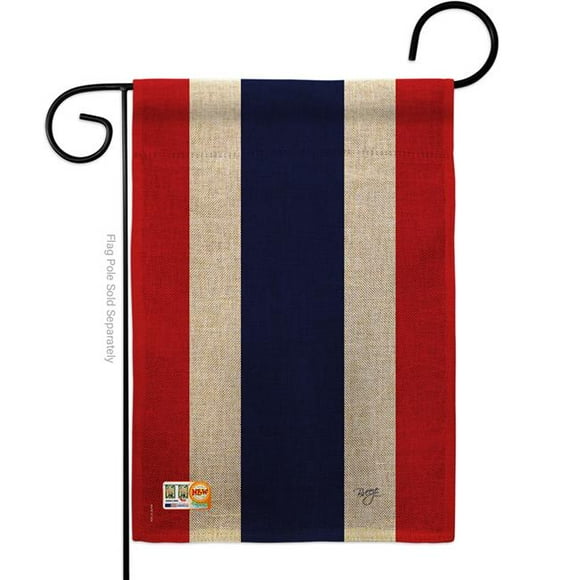 13 x 18.5 in. Thailand Burlap Flags of the World Nationality Impressions Decorative Vertical Double Sided Garden Flag