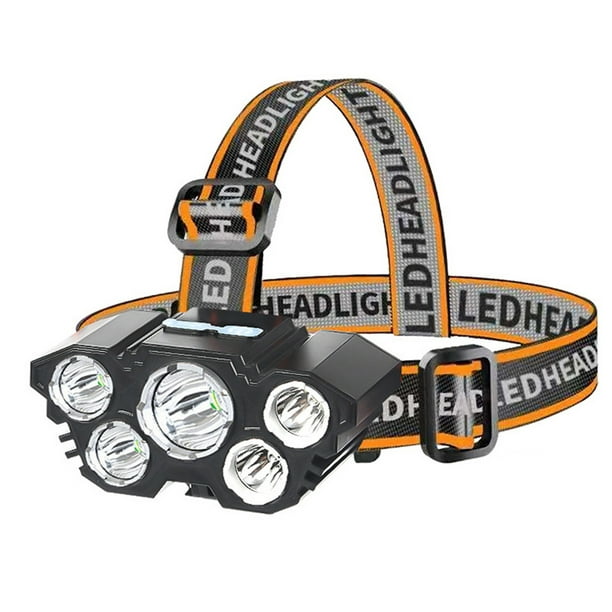 Lampe frontale rechargeable à 8 LED éclairage 500 m