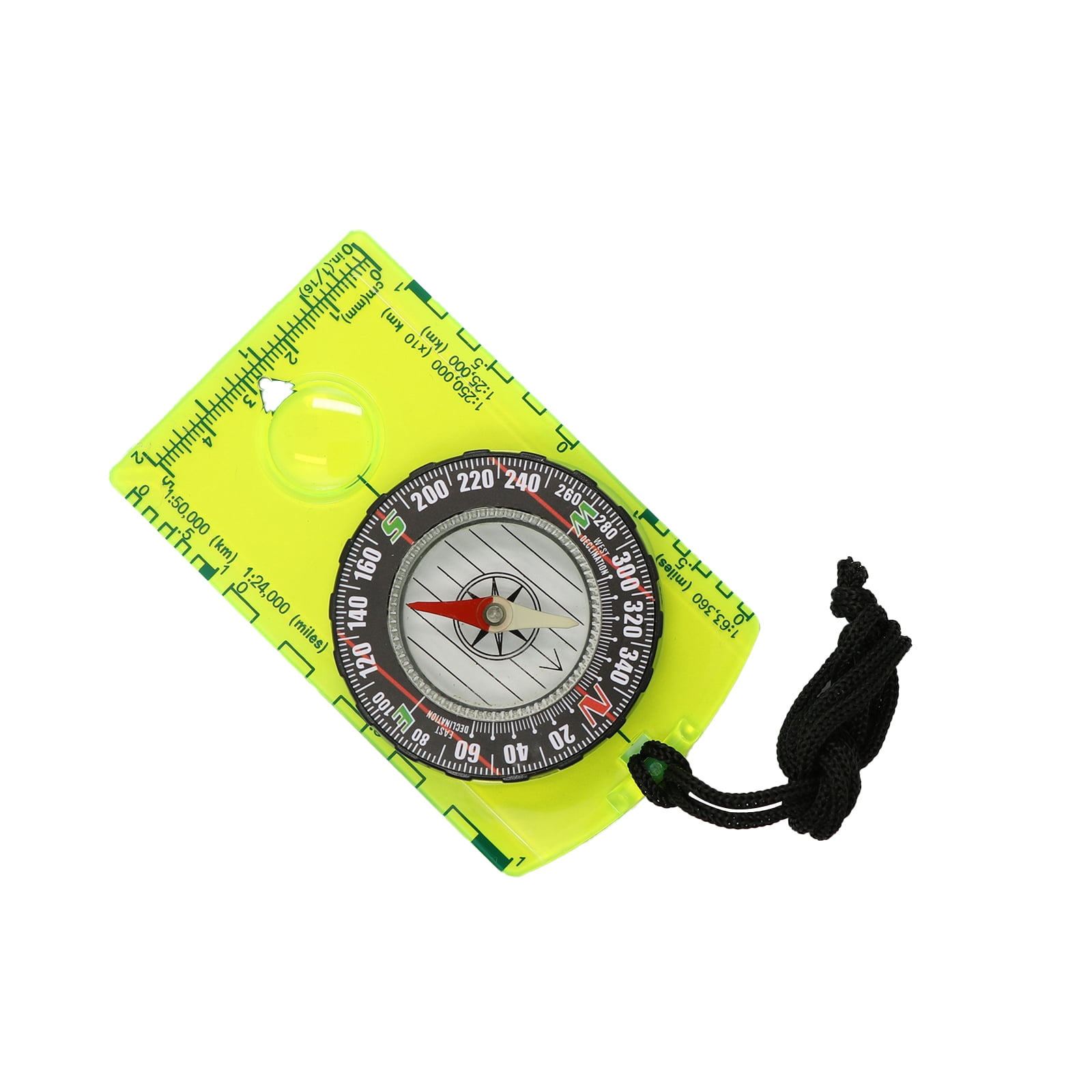 Baseplate Pocket Compass Military Orienteering Hiking Camping Maps Lensatic Army 