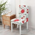 thumbnail image 2 of Modern Floral Dining Chair Covers Set of 4 Bright Wildflower and Butterfly Print Washable Polyester Stretch Slipcovers Removable Seat Protector for Artistic Space, 2 of 5
