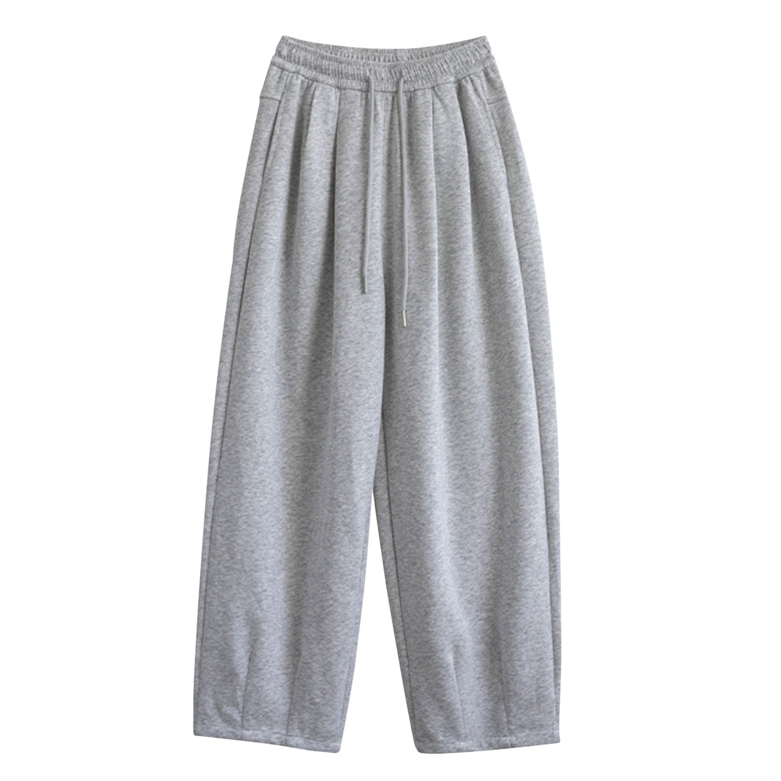 ZZwxWA Women's Cotton Solid Color Sweatpants Elastic Waist ZZwxWA Women's Cotton Solid Color Sweatpants Elastic Waist