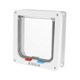 thumbnail image 5 of Sywqhk Puerta con solapa de seguridad para perros y gatos con cerradura de 4 vías (blanco XL) Sywqhk Para estrenar, 5 of 8
