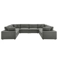 thumbnail image 1 of Modway Commix 8-Piece Down Filled Overstuffed Sectional Sofa in Gray, 1 of 5