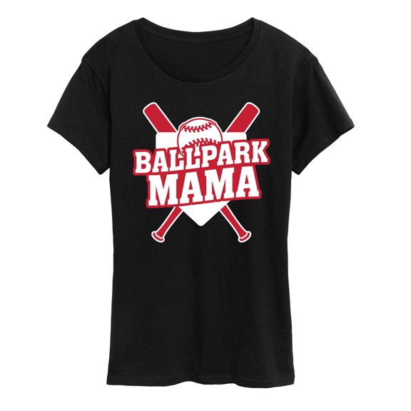 Instant Message - Ballpark Mama - Women's Short Sleeve Graphic T-Shirt