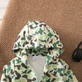 thumbnail image 5 of Nwiuh Toddler Baby Boy Windbreaker Jacket Zip Up Hoodie Long Sleeve Sweatshirt Infant Spring Clothes Fall Winter Coats (Green, 12-18 Months), 5 of 9